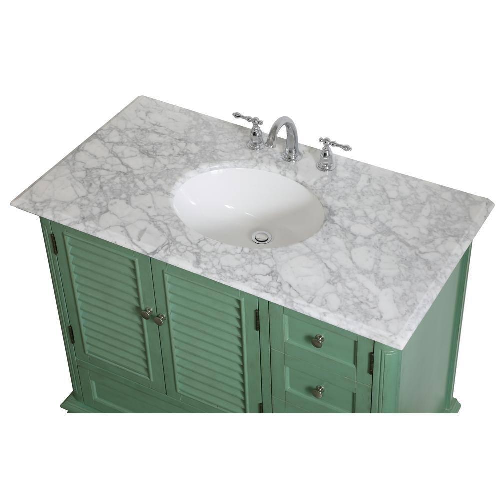 Elegant Kitchen and Bath Elegant Kitchen and Bath 42 Inch Single Bathroom Vanity