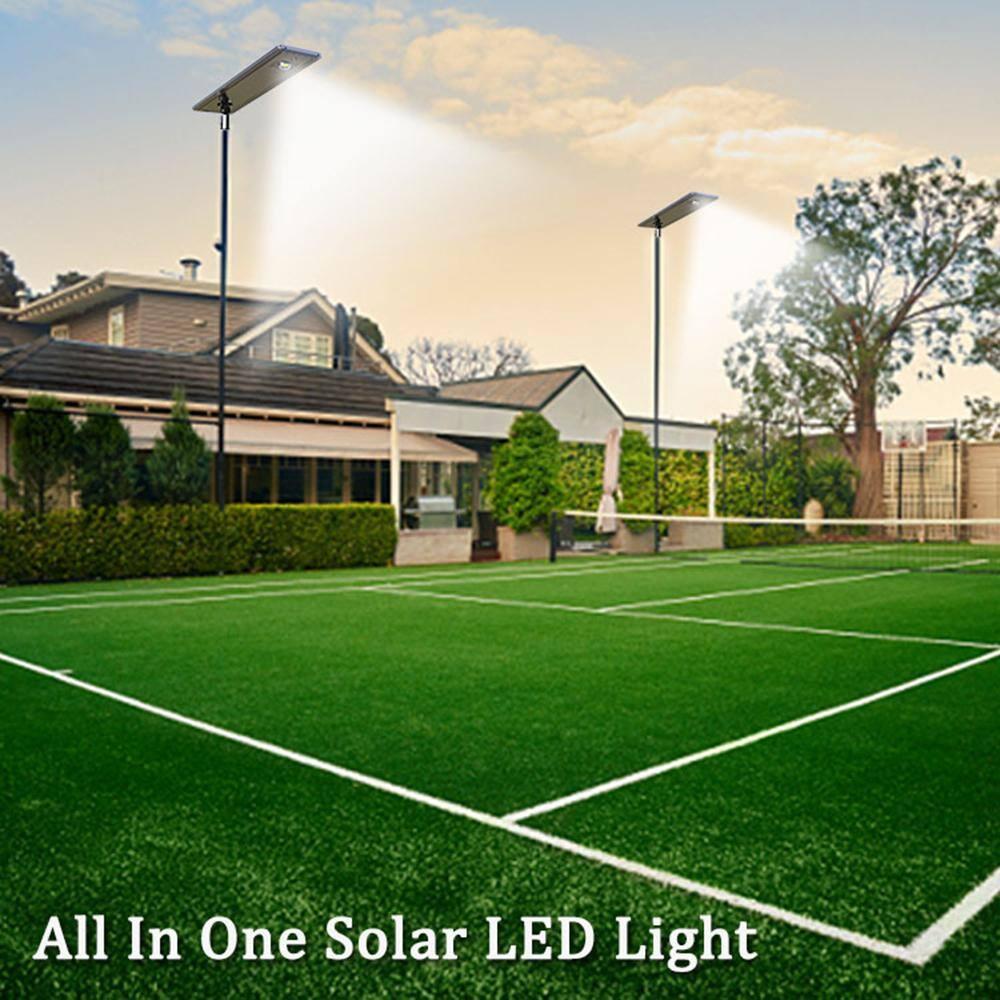 eLEDing ELEDing Outdoor LED Motion Sensor Street Light with Solar Panels