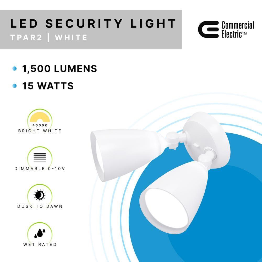 Commercial Electric Twin-Head Directional Light