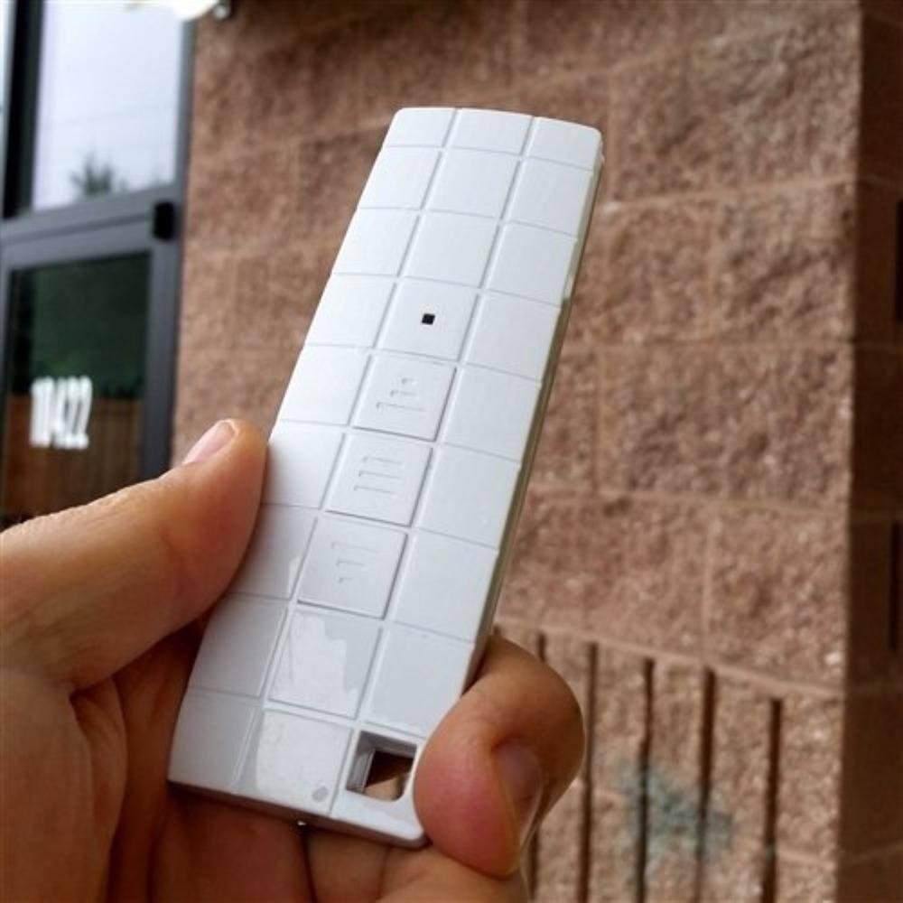 ALEKO Motorized Retractable Patio Awning- Black Frame