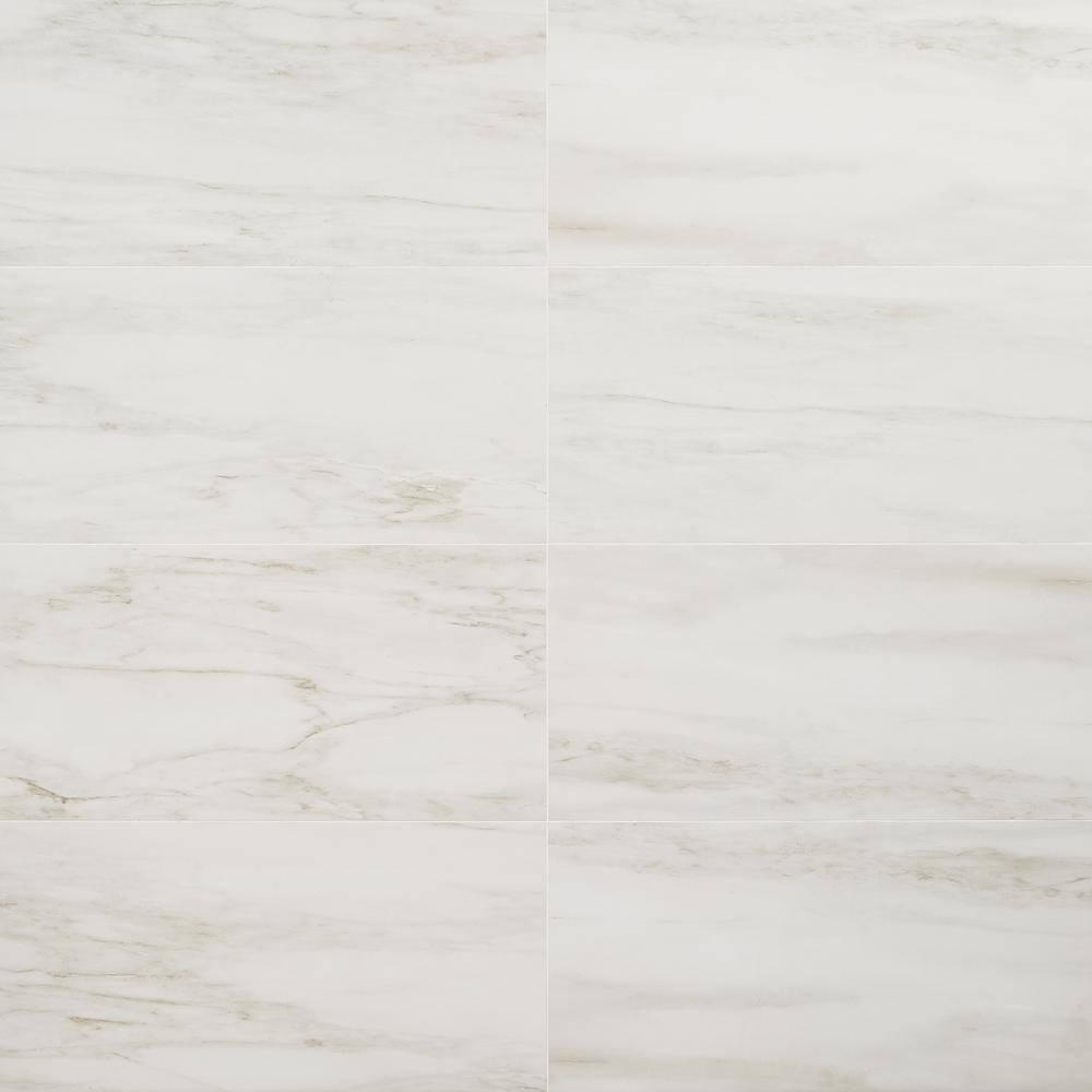 Bond Tile Saroshi 11.81 in. x 23.62 in. Matte Marble Look Porcelain Floor and Wall Tile (9.68 Sq. Ft. / Case)