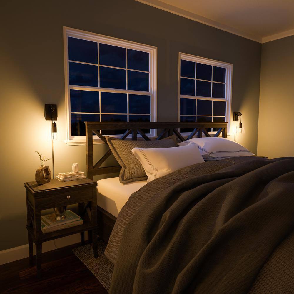 Edis 6 in. Bronze 1-Light Wall Sconce