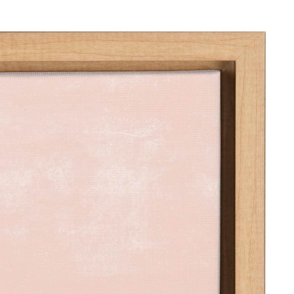 30" x 30" Sylvie Endless Summer Framed Canvas By Kate Aurelia Holloway Natural - Kate and Laurel: Modern Beach Scene Wall Decor
