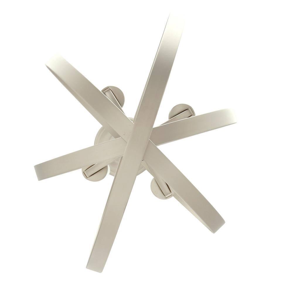 Progress Lighting Equinox 4-Light Foyer Pendant, Steel, Burnished Silver, No Shade