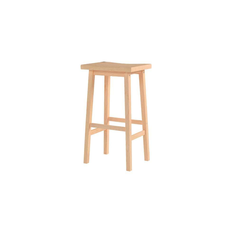 PJ Wood Solid Wood Accent Stool