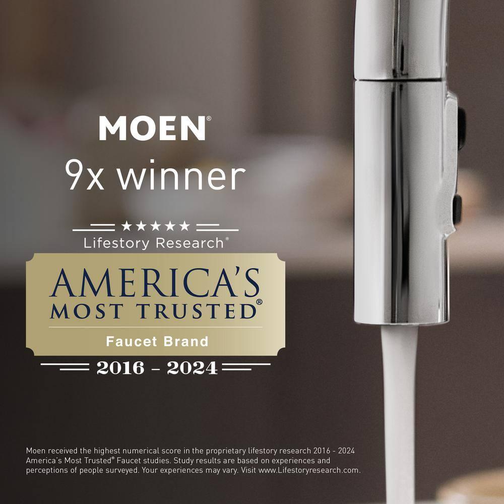 Moen 84947-BRB Moen Banbury 8 In. Widespread Double Handle High-Arc Bathroom Faucet In Mediterranean (Valve Included)