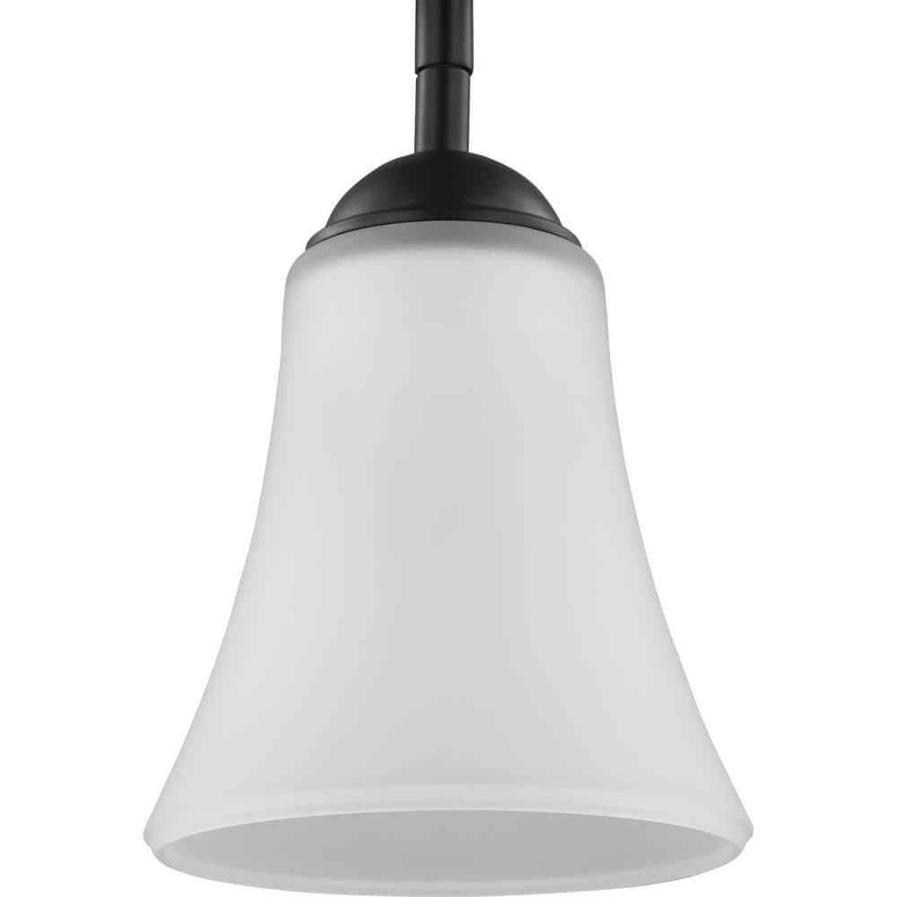 Progress Lighting, Angelic, 1-Light Mini-Pendant, Antique Bronze, Etched Glass Shade