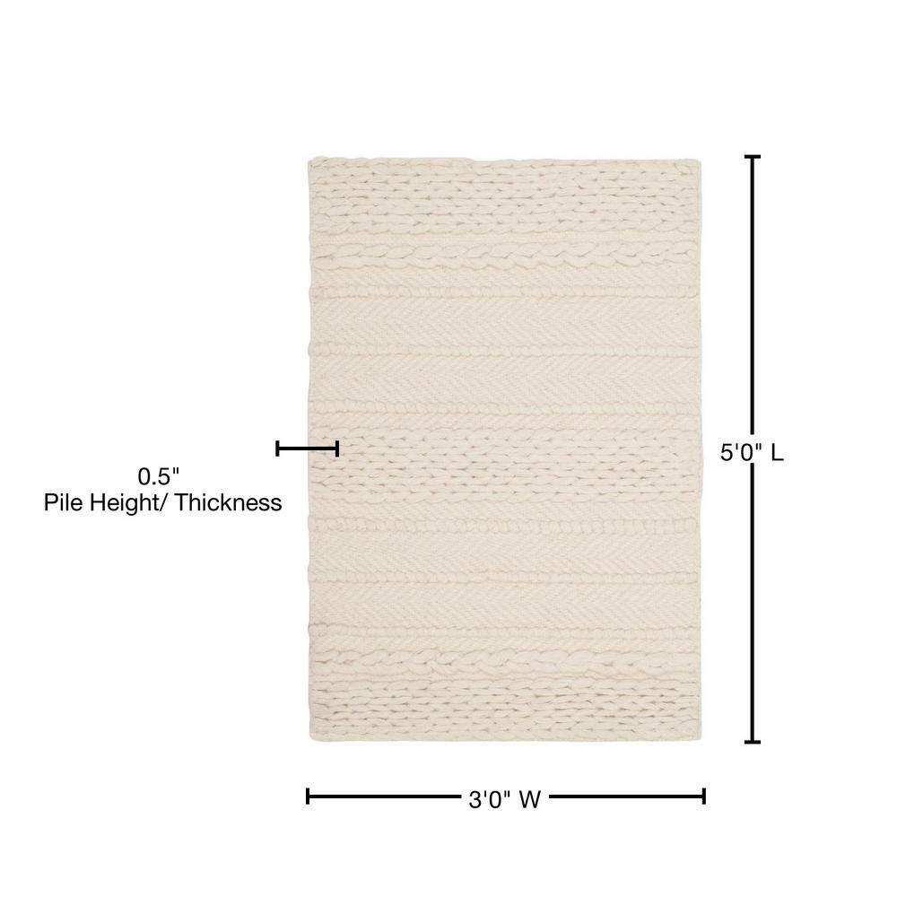 Natura NAT215 Hand Woven Accent Rug - Natural - 3'x5' - Safavieh.