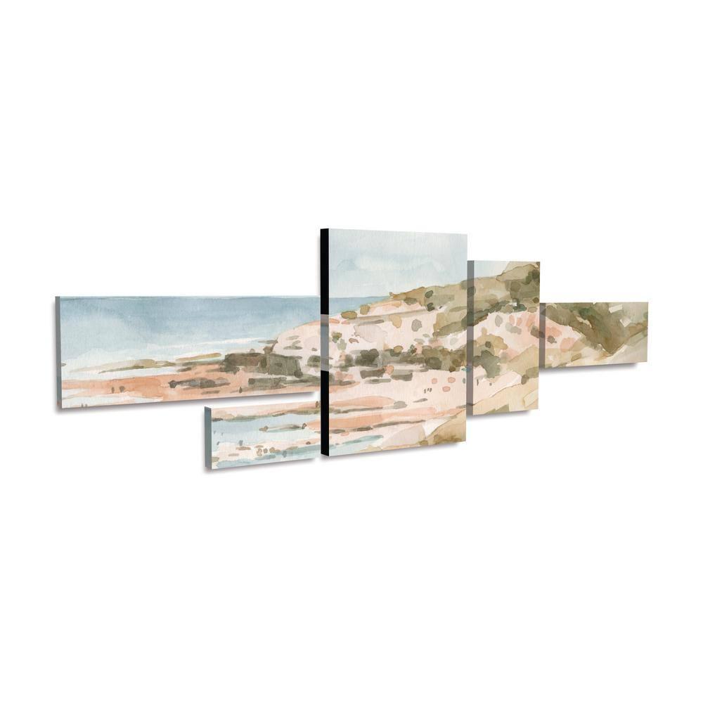 Trademark Fine Art Emma Caroline  Neutral Seaside II 5 Piece Panel Set Art
