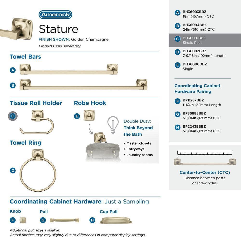 Stature Wall Mount Toilet Paper Holder