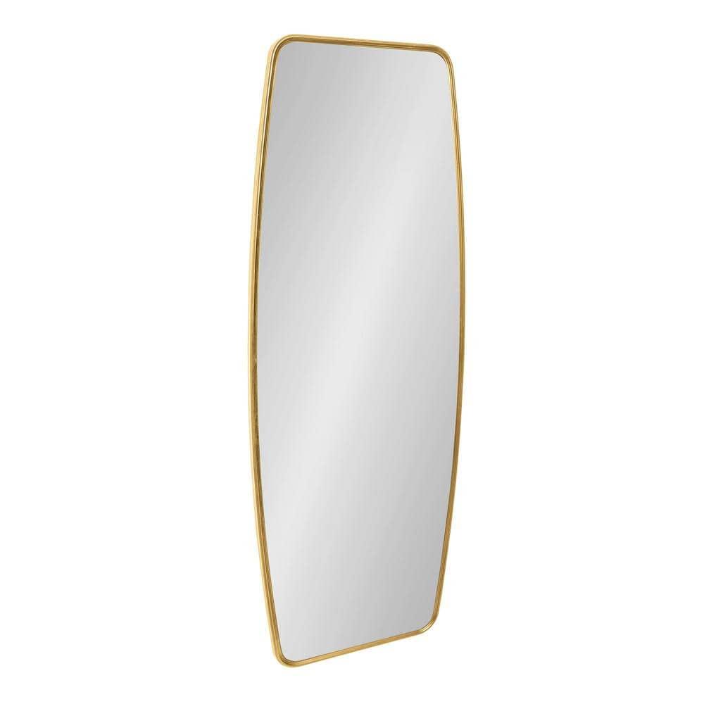 Kate & Laurel All Things Decor 18" x 48" Caskill Full Length Wall Mirror Gold : Modern Rectangle, MDF Frame, No Assembly Required
