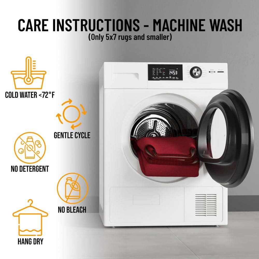 Ottomanson Ottohome Non-Slip Solid Area Rug For Living Room, Hallway Runner, Entryway Rug