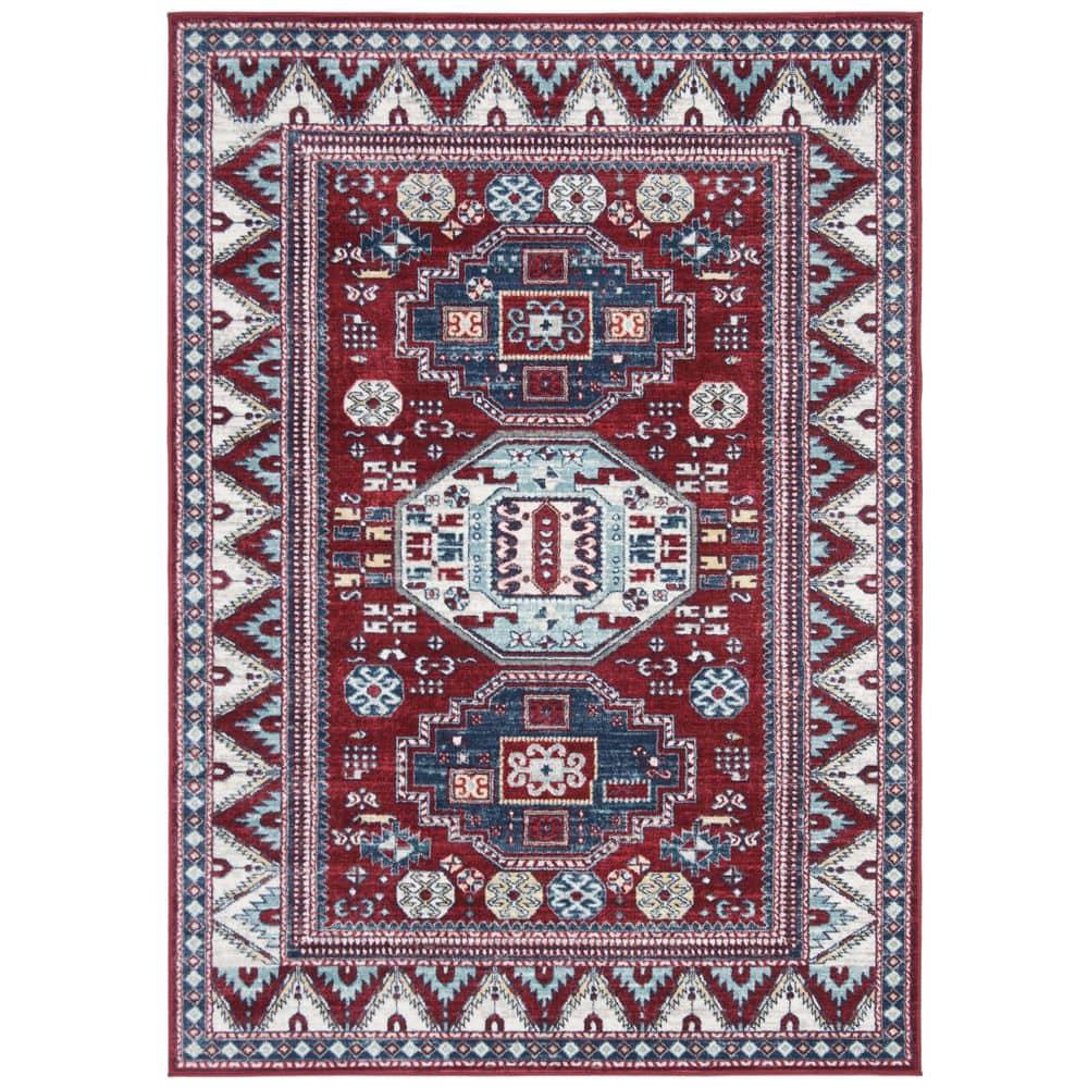 SAFAVIEH Kazak Collection KZK118R Red / Blue Rug