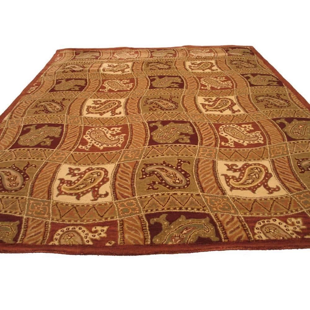 Red Barrel Studio® Timeless Willow Red Hand Tufted Wool Rug