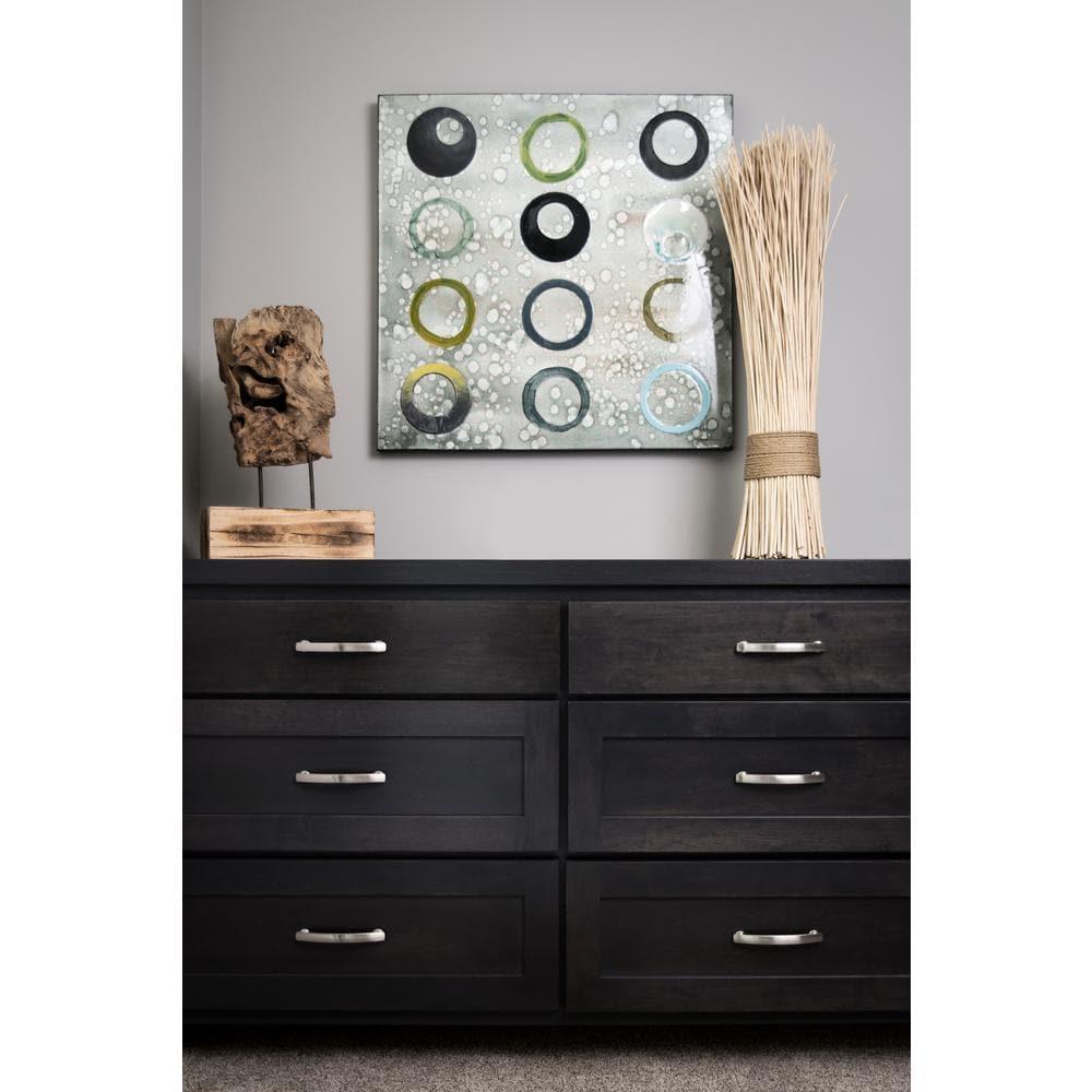 American Diner 5-1/16 in. Modern Arch Cabinet Pull Satin Nickel Handle for Kitchen, Bathroom, and Furniture (10 Pack)