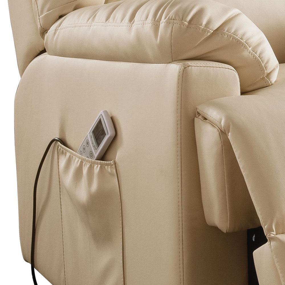 ACME Ixora Recliner with Power Lift and Massage in Beige