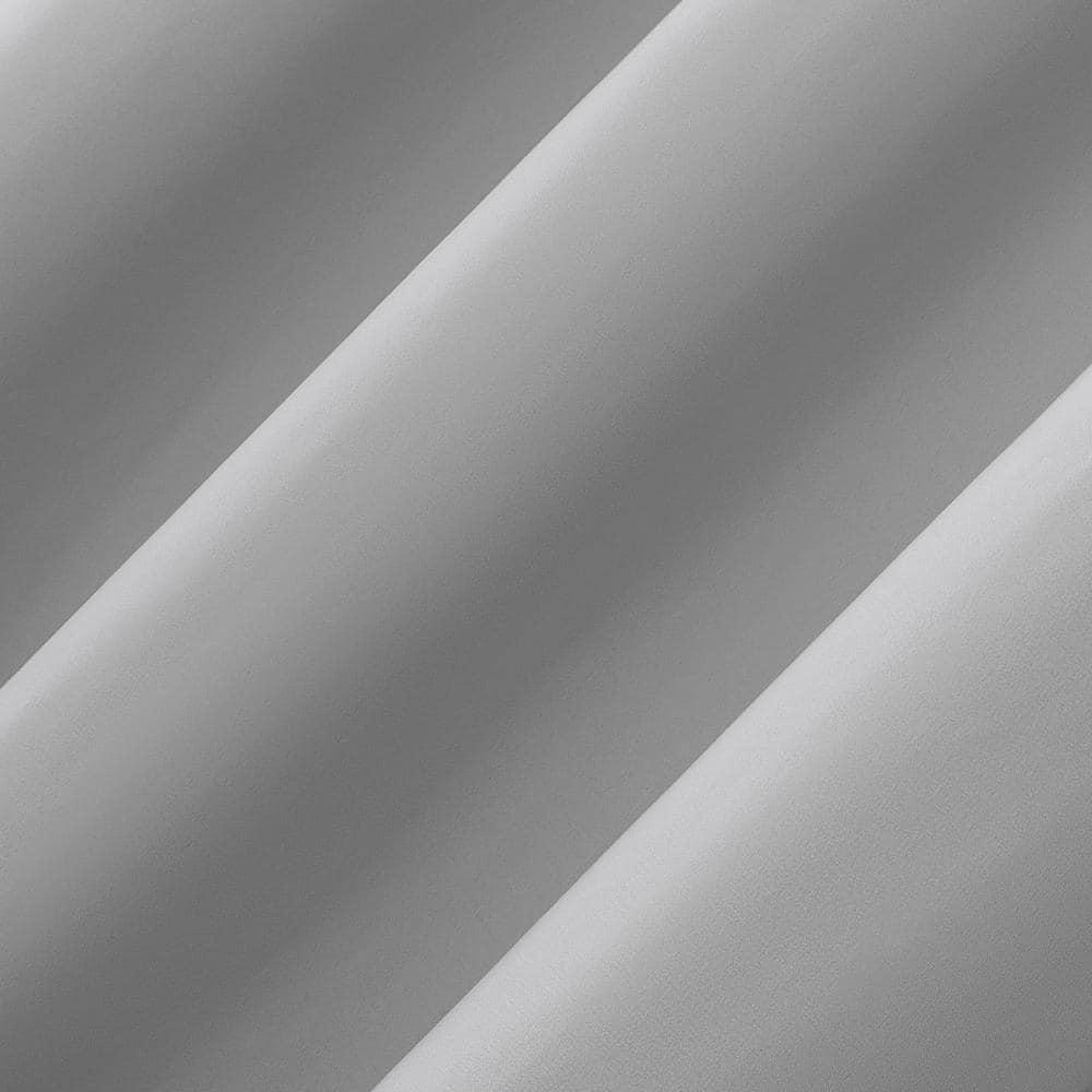 40"x63" Sun Zero 100% Blackout Cyrus Thermal Back Tab Curtain Panel Silver: Modern Solid Indoor Polyester