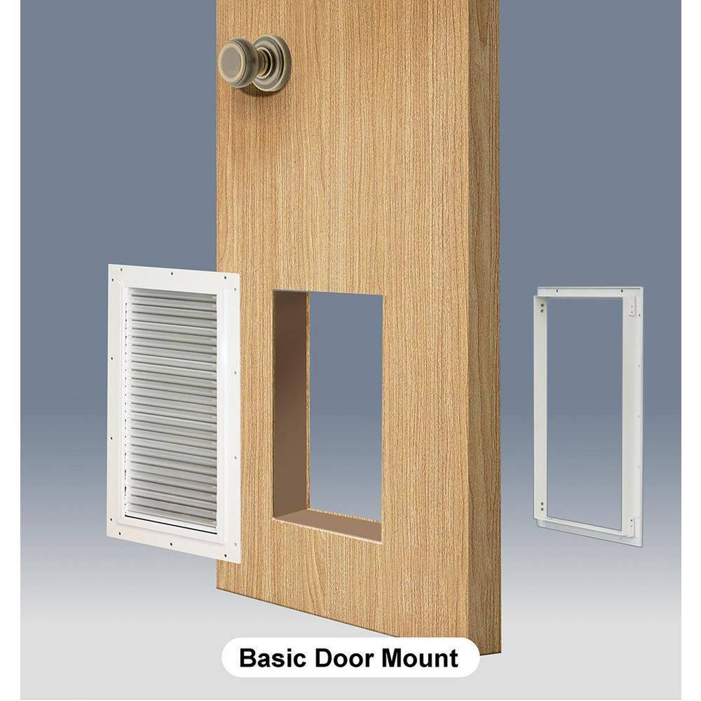 High Tech Pet Metal Door Mounted Electronic Pet Door