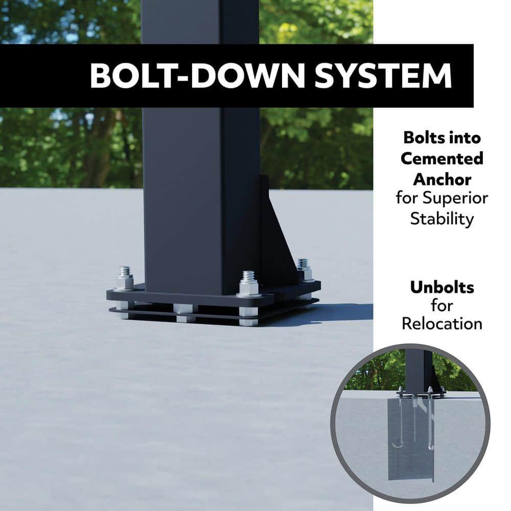 Lifetime New Adjustable Bolt Down Basketball Hoop (60-inch Tempered Glass), 90569