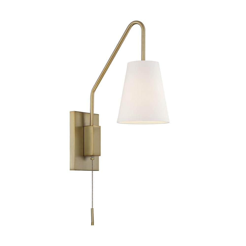 Savoy House Owen 1 - Light Swing Arm Lamp in  Warm Brass