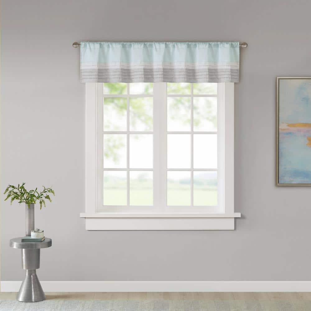 Madison Park Amherst Polyoni Pintuck Window Valance