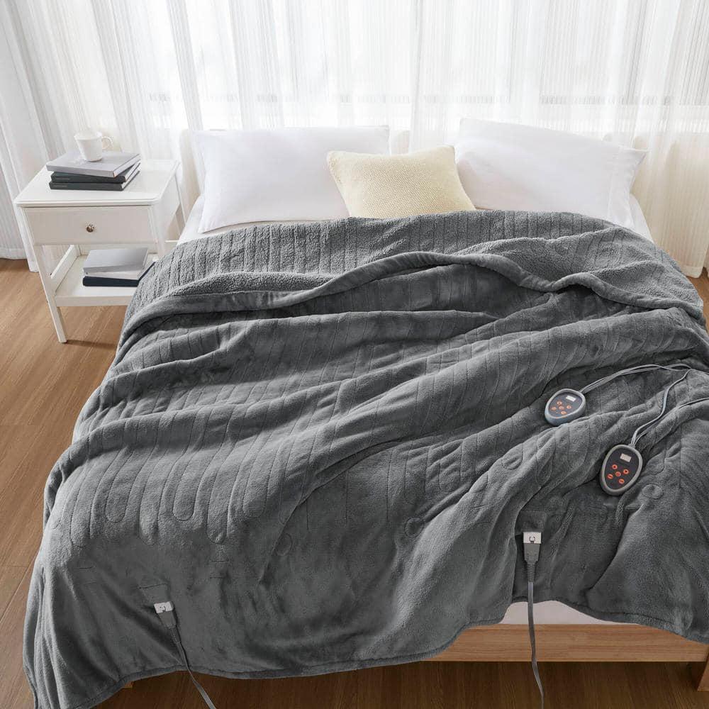 Beautyrest Beautyrest Heated Oversized Microlight to Berber Blanket