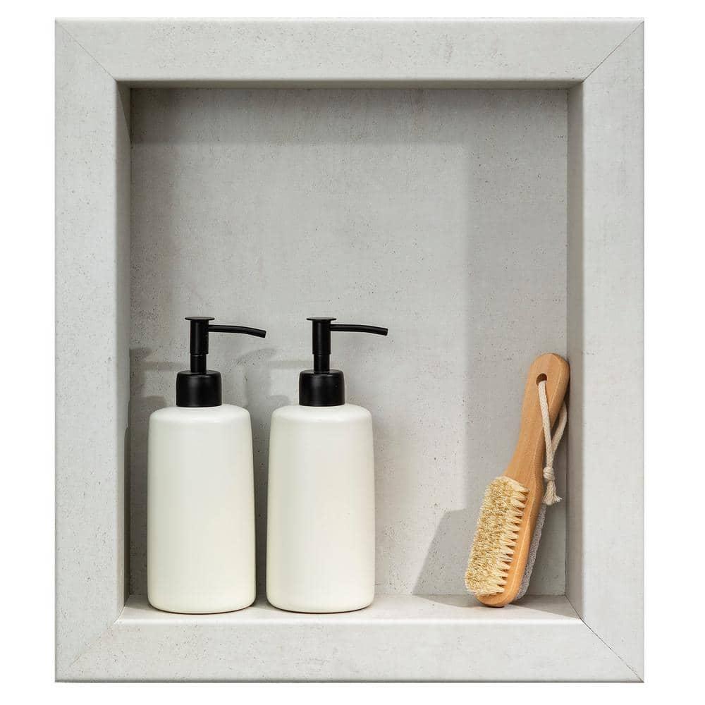 Palisade Palisade 17.5 in. x 15.5 in. Vinyl Waterproof Shower Niche Insert
