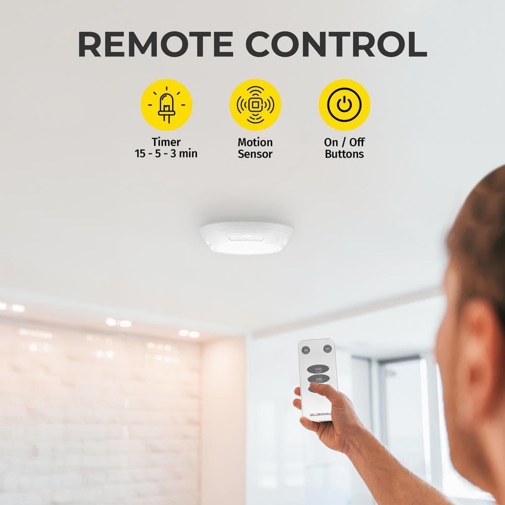 Bell + Howell Bell + Howell Wireless Motion Activated Ceiling Light with Remote Control