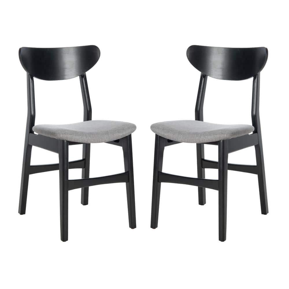 Lucca Retro Dining Chair (Set of 2) - DCH1001 - Black/Grey - Safavieh