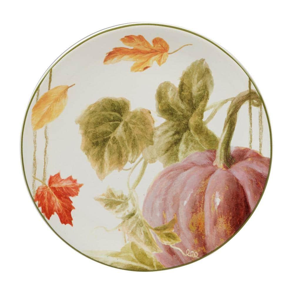 Certified International Autumn Harvest Set Of 4 Dessert Plate