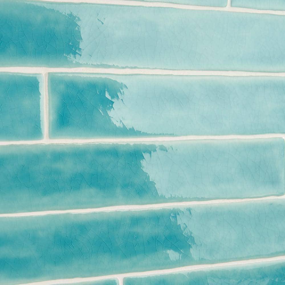 Capetown 2" x 20" Crackled Ceramic Subway Wall Tile (20 pieces/ 5.38 sq. ft./ Case)