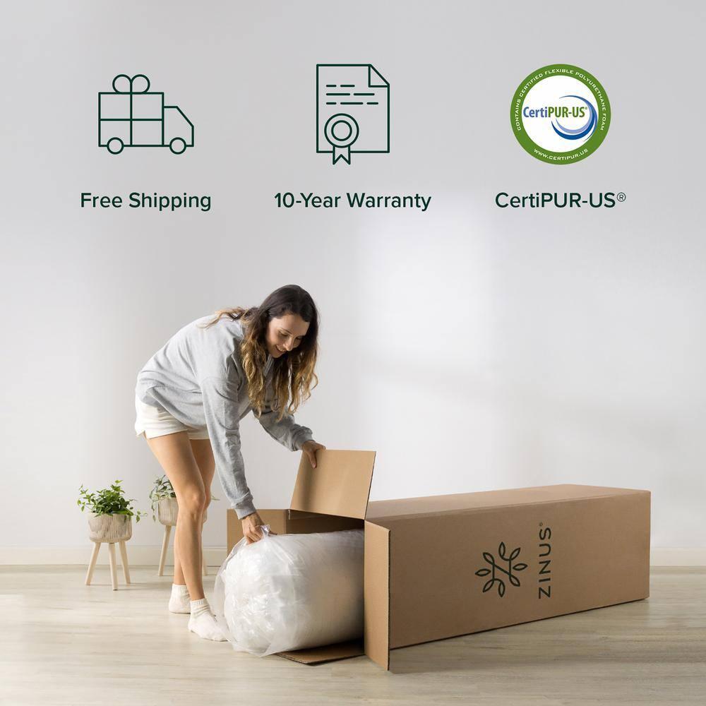 Zinus 12" Ultra Cooling Gel Memory Foam Mattress - Twin