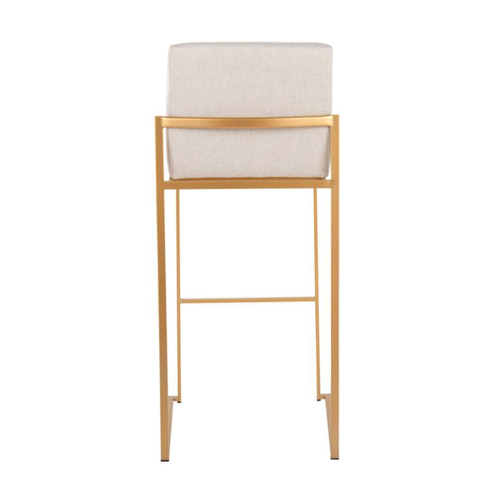 Rego Upholstered Counter Stool with Metal Frame