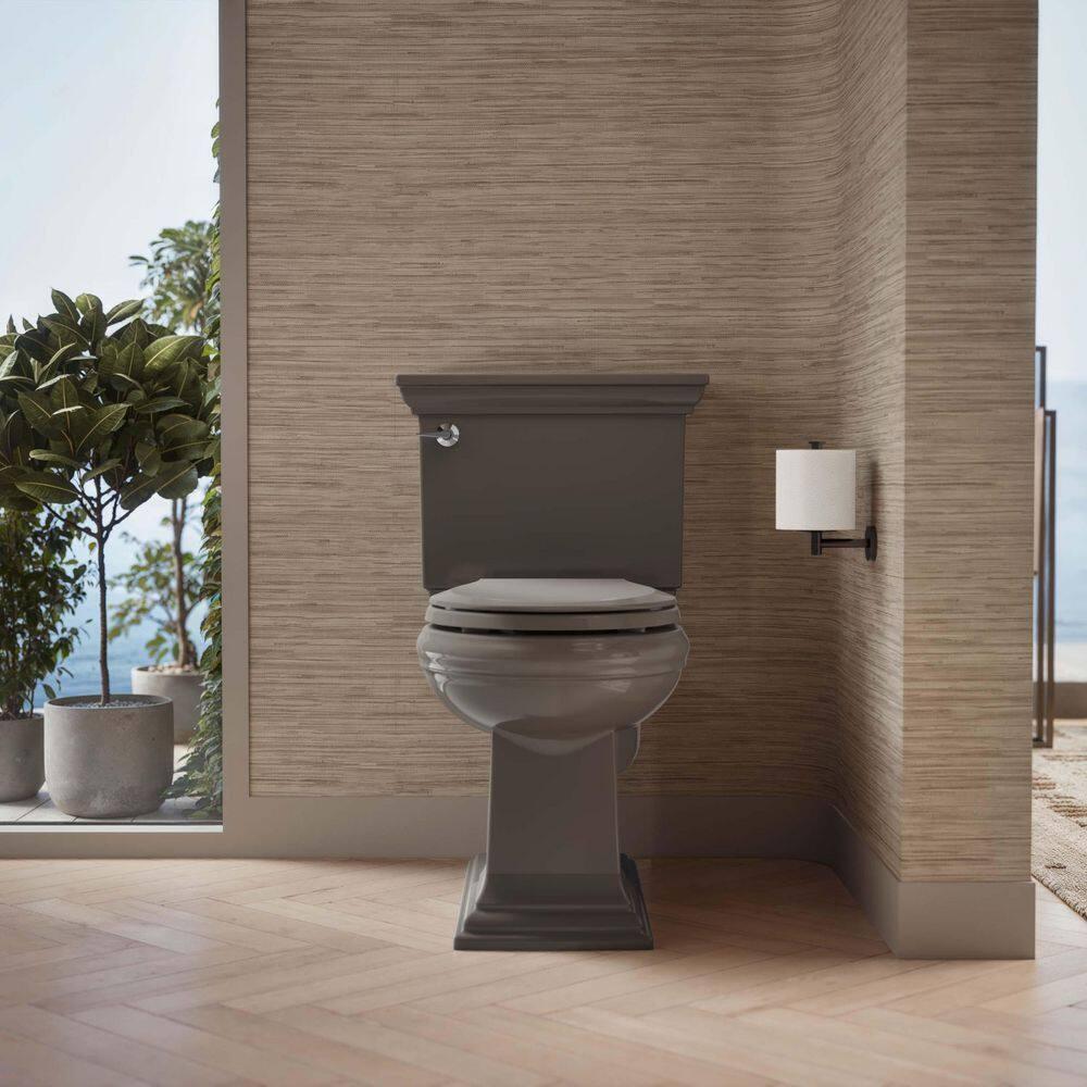 Cachet Round-Front Toilet Seat with Quiet-Close Lid and Seat and Grip-Tight Bumpers