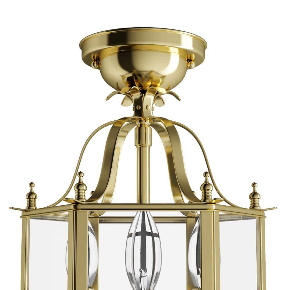 Livex Lighting Livingston 3 - Light Chandelier in  Polished Brass