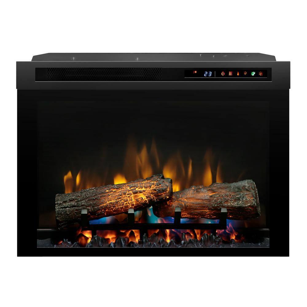 Dimplex Nova Multi-Fire XHD Plug-In Electric Fireplace Insert with Realistic Logs - 1000 SQ FT, Ceramic Heater