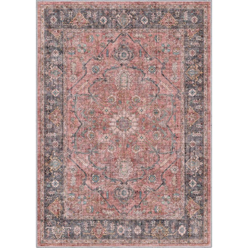 Kehr Antigua Vintage Persian Oriental Coral Flat-Weave Rug