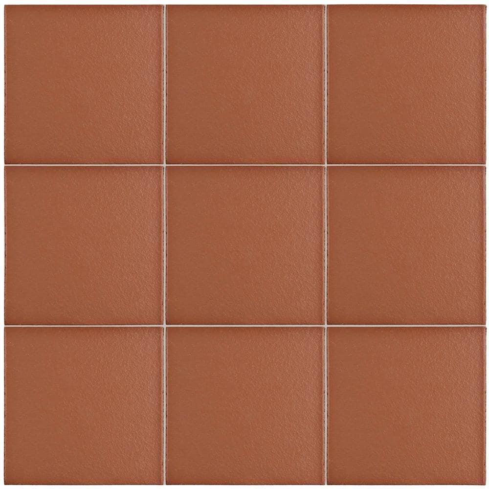 Quarry Red 5-7/8 in. x 5-7/8 in. Ceramic Floor and Wall Tile (5.98 sq. ft./Case)