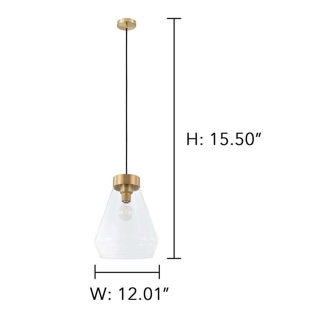 1-Light Montey Globe Pendant with Shade Brushed Gold - EGLO: ETL Listed, Adjustable Height, Steel Body