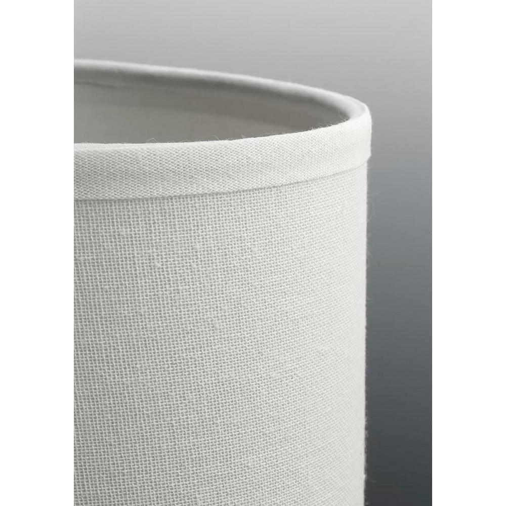 Progress Lighting, Inspire Collection, 1-Light Mini-Pendant, Antique Bronze, Off-White Linen Fabric Shade
