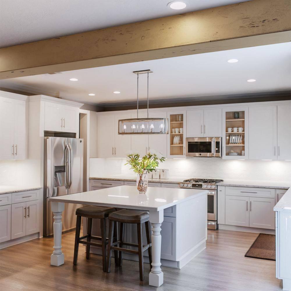 12"W x 6"H x 10'L 3-Sided (U-beam) Knotty Pine Endurathane Faux Wood Ceiling Beam, Natural Golden Oak