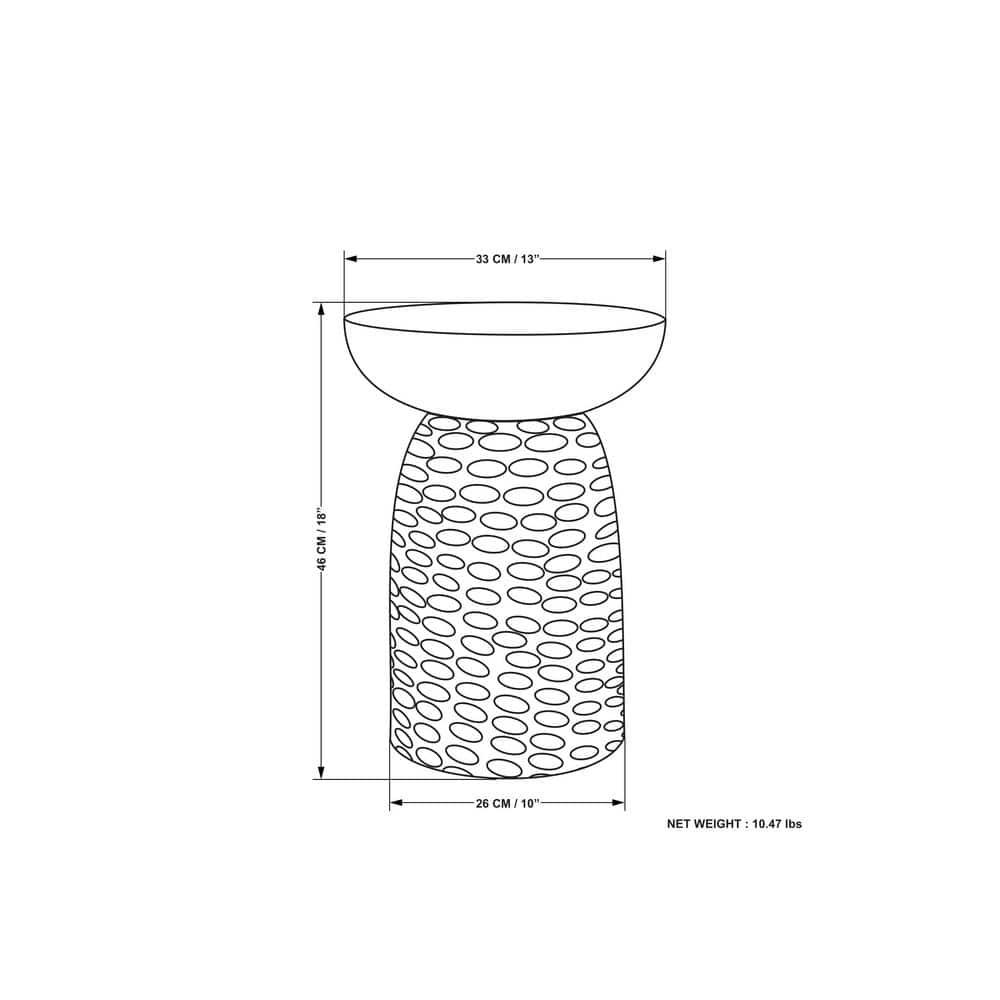 Simpli Home Boyd Solid Mango Wood Pedestal Accent End Table
