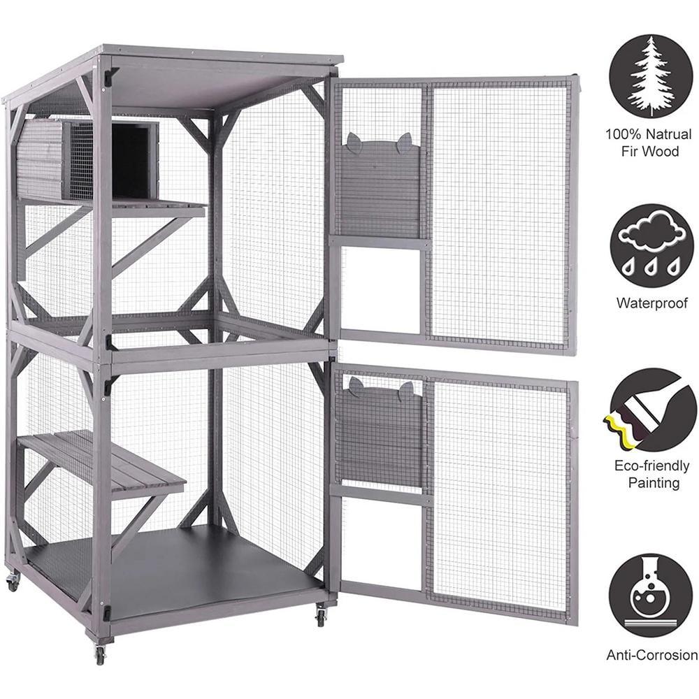 Aivituvin Portable Cat Playpen
