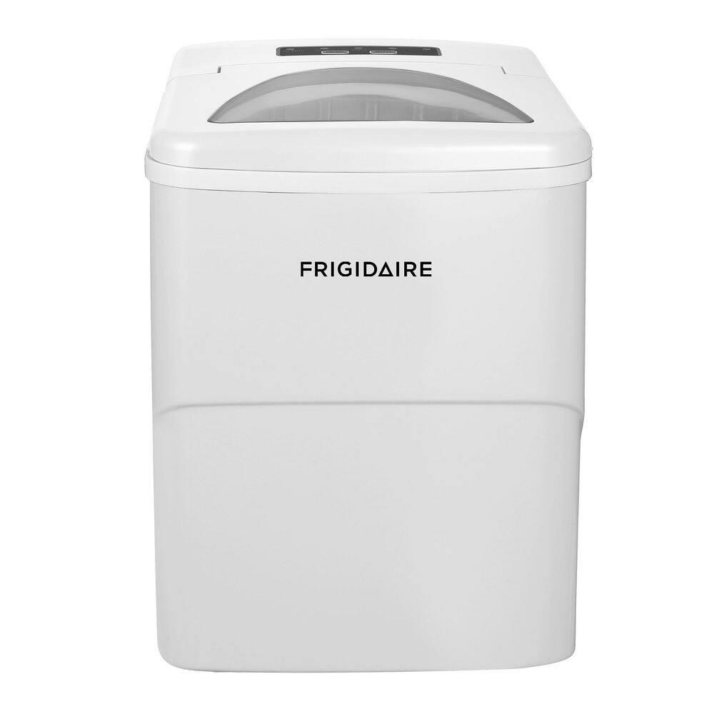 Frigidaire Ice Maker with 26 lbs. Capacity Countertop Stainless Steel Ice Maker with Transparent Window
