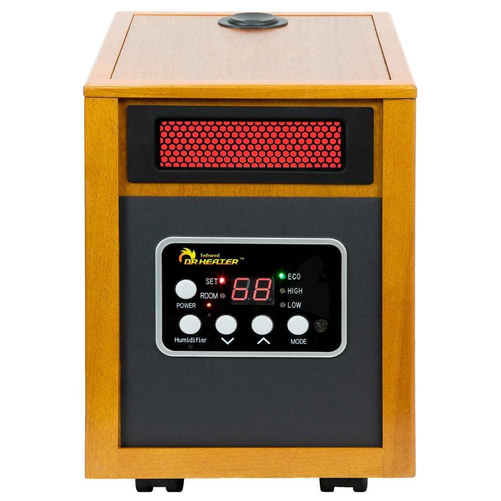 Dr. Infrared Heater DR. INFRARED HEATER DR-968H Indoor Portable Space Heater with Humidifier, 1500-Watt, Cherry