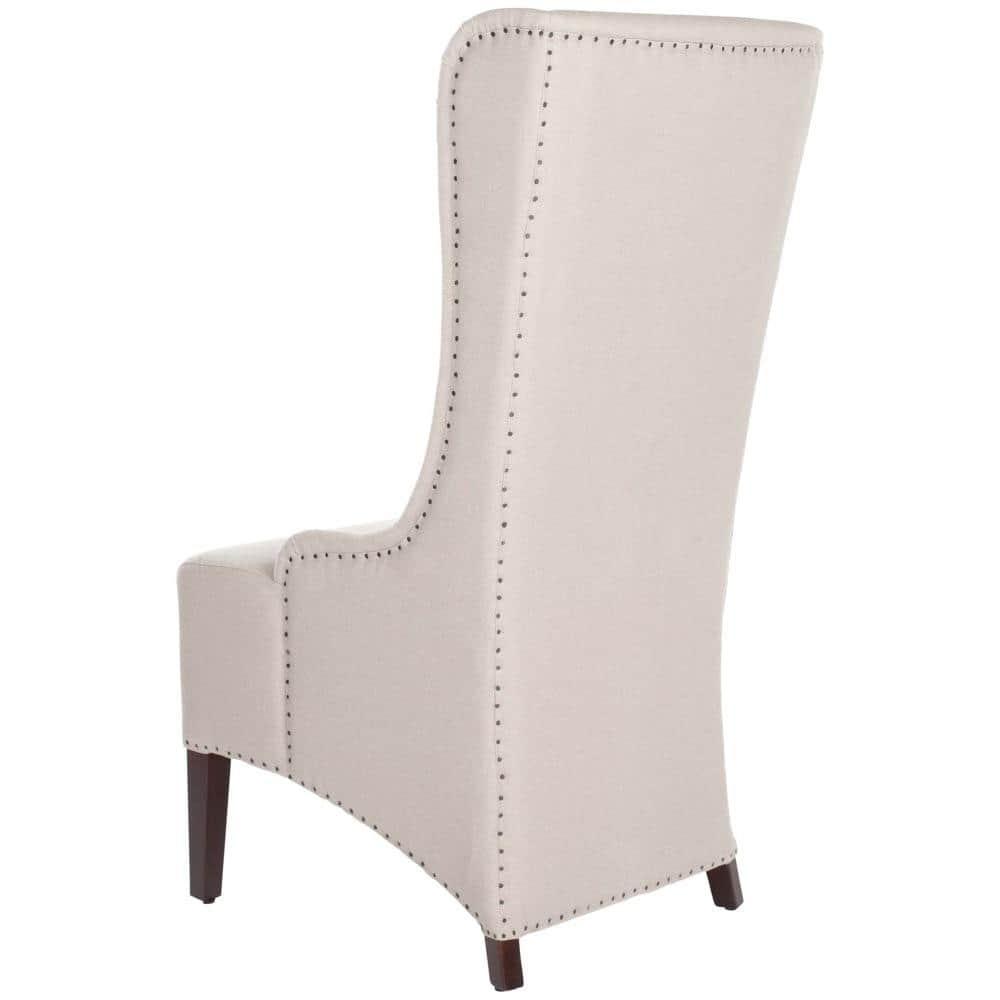 Bacall 20" H Dining Chair With Nail Head Trim - MCR4501 - Taupe - Safavieh Couture
