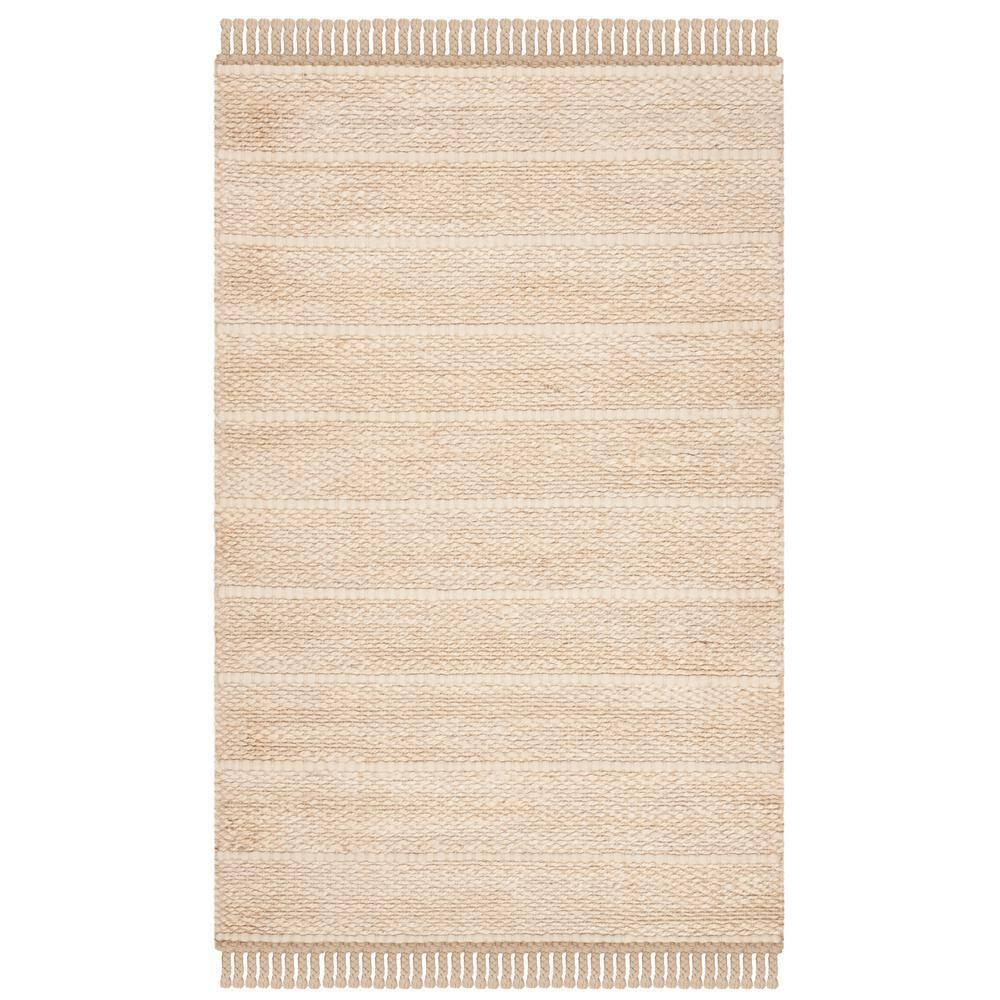 Natural Fiber NF550 Hand Woven Indoor Accent Rug - Ivory/Ivory - 3'x5' - Safavieh.