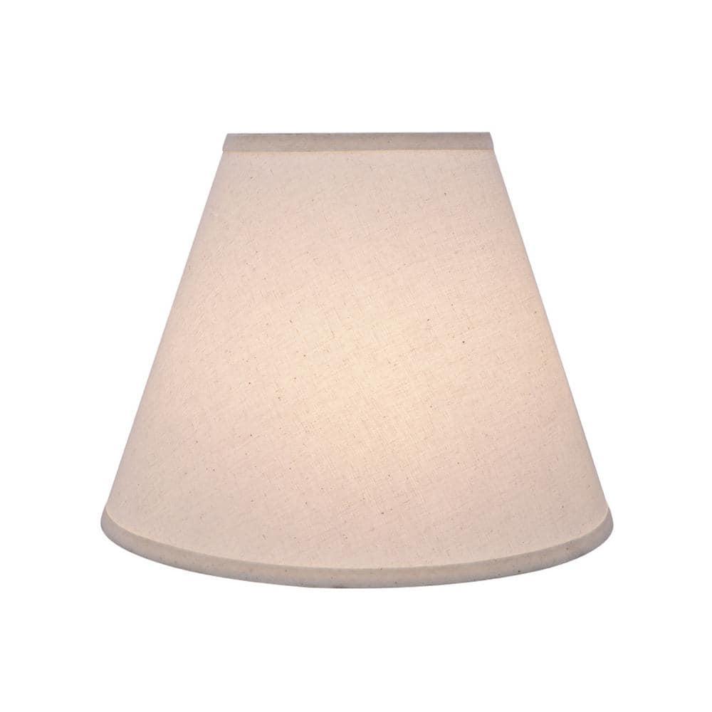 Aspen Creative 32290 Transitional Hardback Empire Shaped Spider Construction Lamp Shade in Off White, 14" wide (7" x 14" x 11")