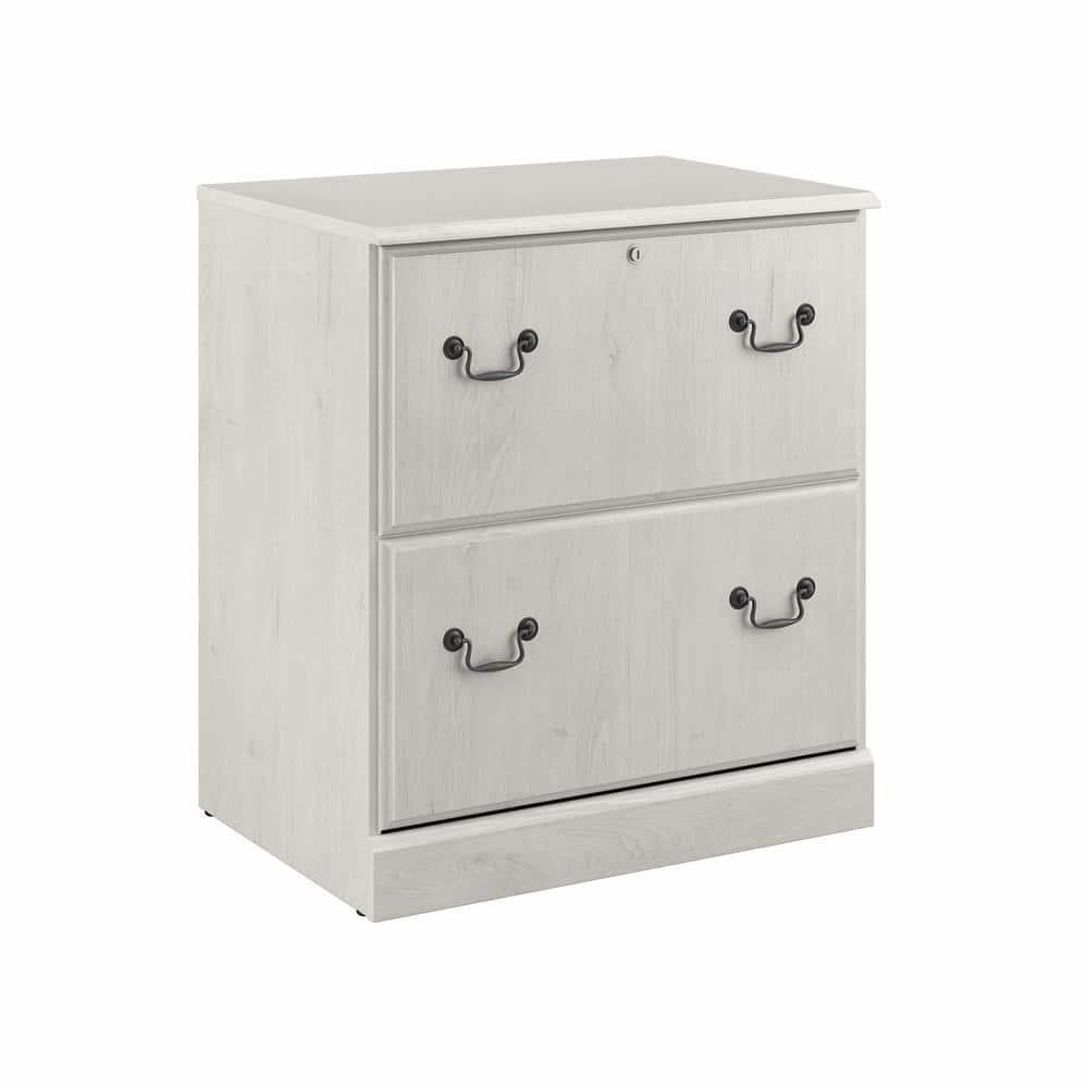 Saratoga 2 Drawer Lateral File Cabinet in Linen White Oak