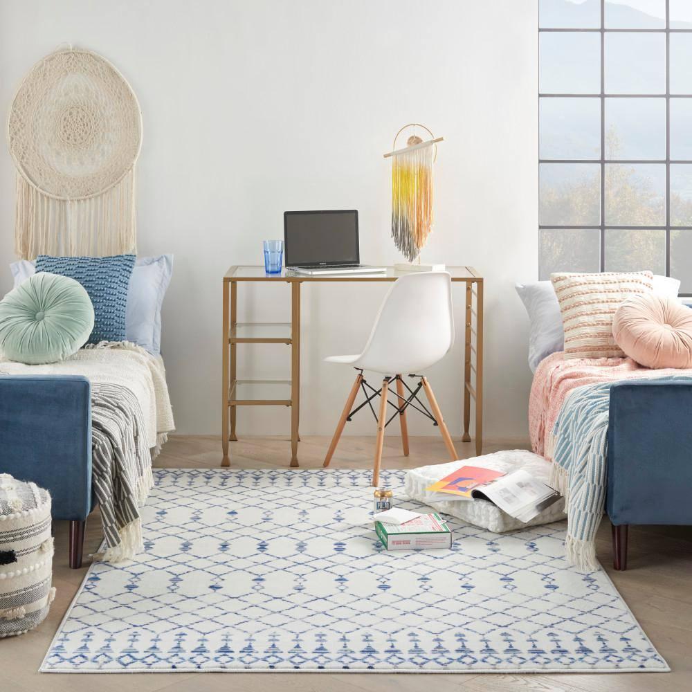 Nourison Whimsicle WHS02 Indoor only Area Rug - Ivory 6' x 9'